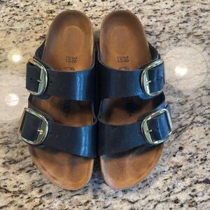 Black Gold Buckle Birkenstocks